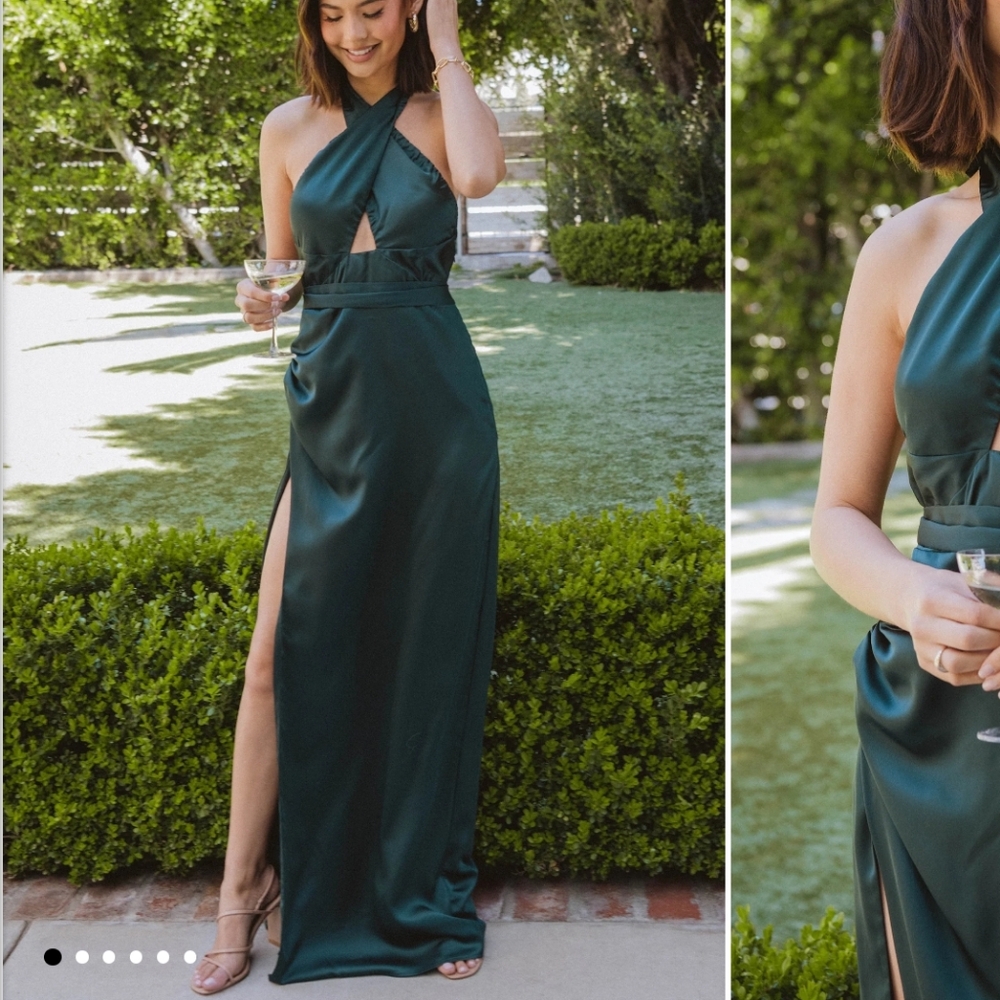 Halter maxi dress
